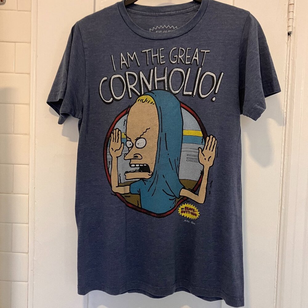 Beavis & Butt-head T-Shirt "I Am the Great Cornholio" - Men's Small